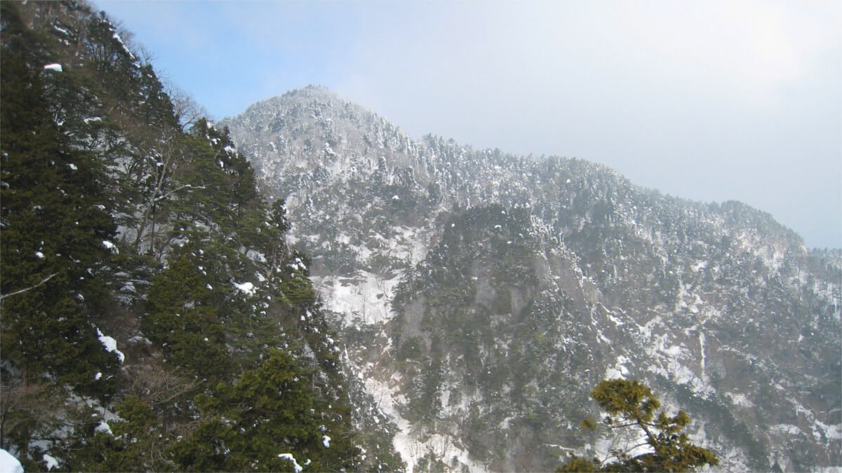 冬の大普賢岳