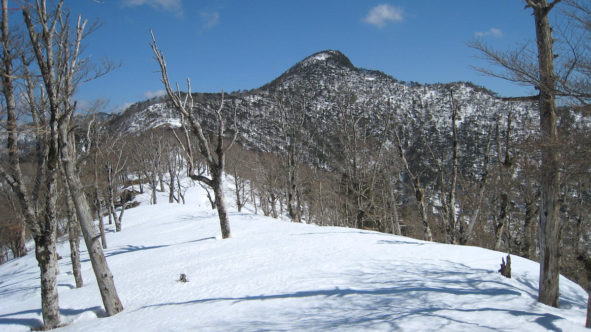 冬の釈迦ヶ岳
